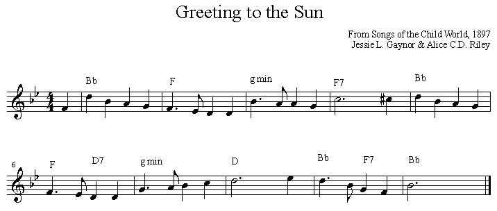 Greeting to the Sun 