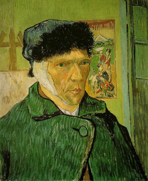 Self Portrait With Bandaged Ear by Vincent van Gogh