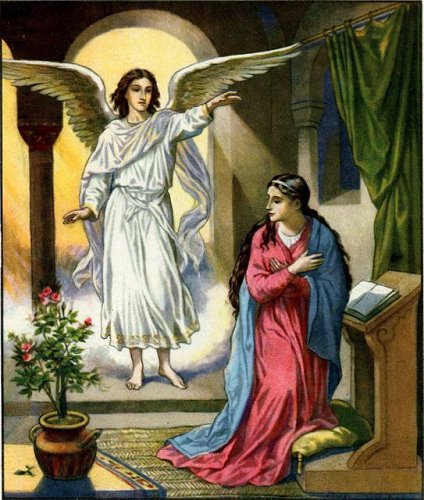 The Angel Gabriel appears to Mary