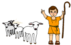 Nathaniel and the sheep