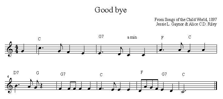 goodbye says it all chords