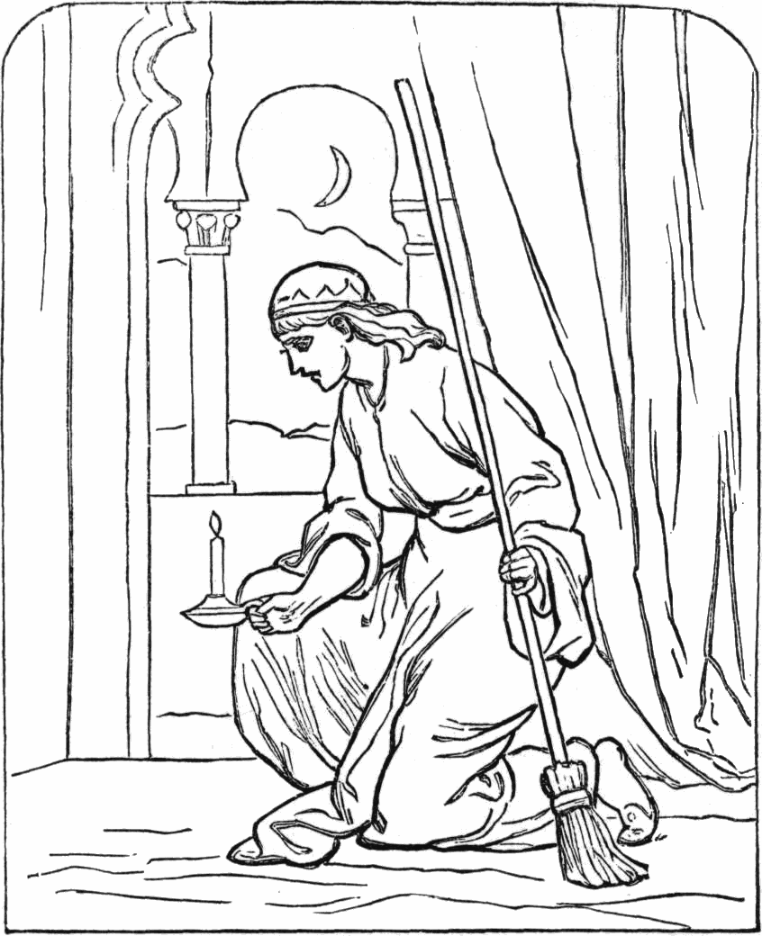 parable of the lost coin coloring page