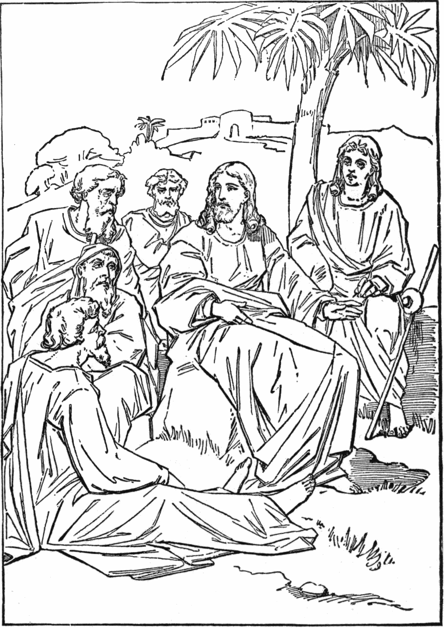 sunday school coloring pages on healing sick