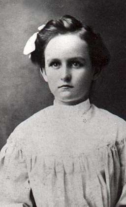 Jessie Woodson Crutcher, age 14, circa 1907