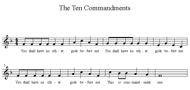 Commandment One