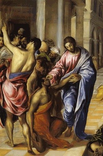 Jesus Heals Two Blind Men by El Greco