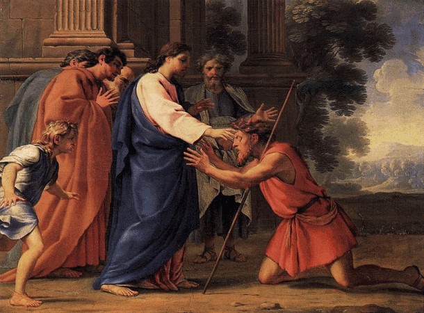 The Healing of Bartimaeus, Eustache Le Sueur  1625-1650