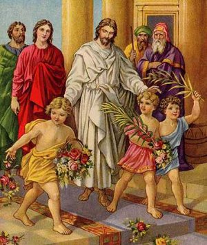 Jesus Enters Jerusalem<BR>